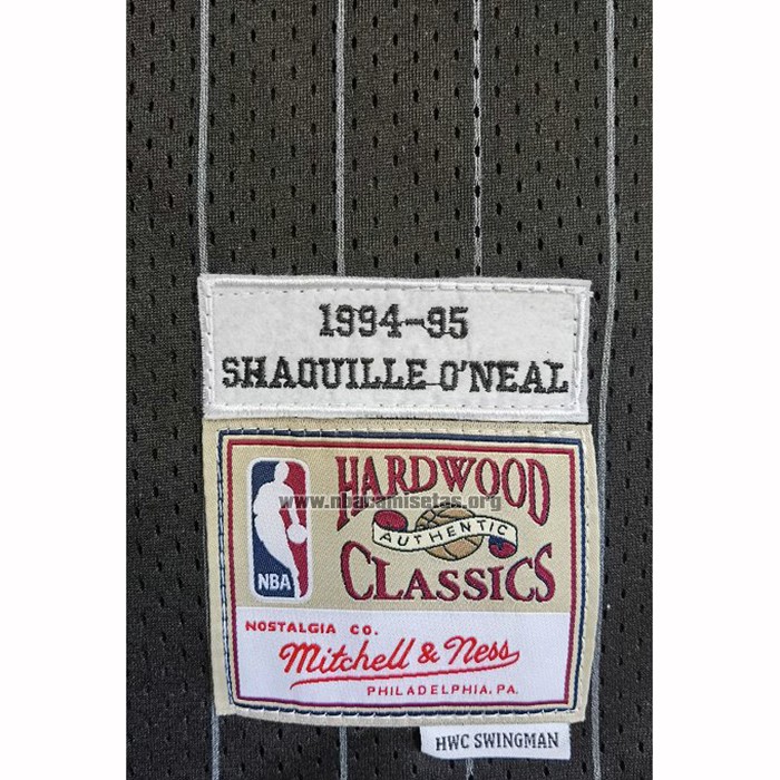 Camiseta Orlando Magic Shaquille O'Neal NO 32 Mitchell & Ness 1994-95 Negro